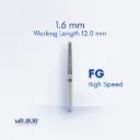 FG SURGICAL DIAMOND BUR 25MM